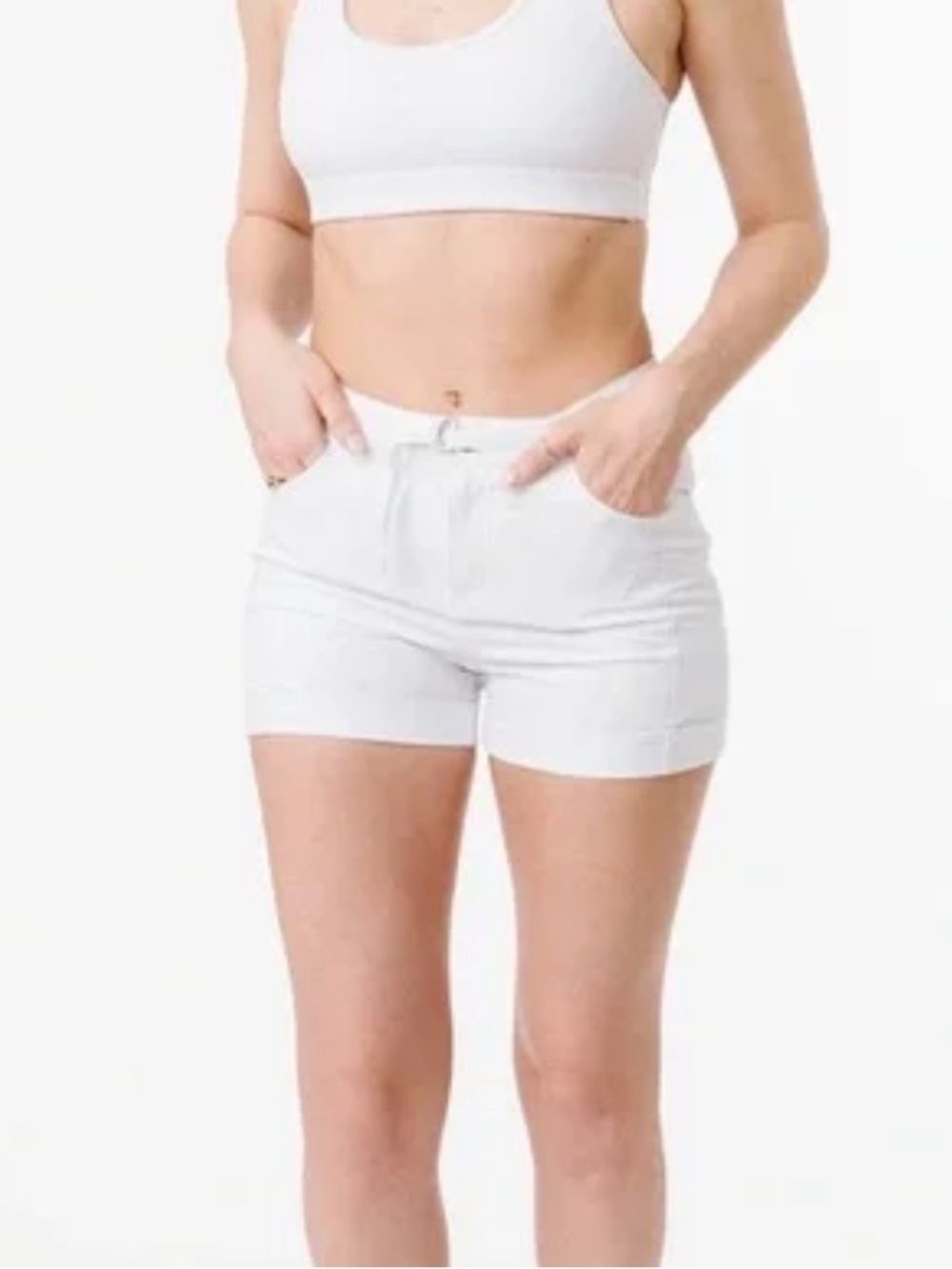 Zyia Not Just A Trail White Athletic Shorts XXL Running Activewear NWT - Picture 1 of 7